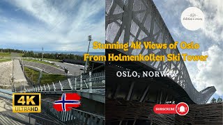 Stunning 4K Views of Oslo from Holmenkollen Ski Tower  Shutterbug’s Norway Travel Vlog [upl. by Naret]