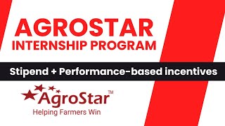 AgroStar  AgroStar Internship Program  Field Officer  2024  Agrihunars [upl. by Rubens]