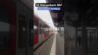 DietzenbachBhf Einfahrt RB423S2➡️DietzenbachBhf br423 sbahn shorts [upl. by Llecrup]