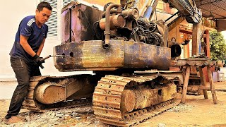 The Genius Mechanic Boy Repaired and Restored the Entire Giant Komasu Excavator in 86 Days No Break [upl. by Arvell653]