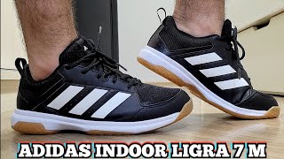 Review Tênis Adidas Performance Indoor Ligra 7 M  Demonstração No Pé  On Feet [upl. by Nadler]