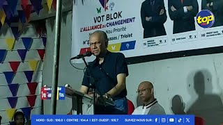 À Baie du Tombeau hier  Navin Ramgoolam déplore la campagne communale de ses principaux adversaires [upl. by Lust626]