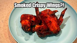 Crispy Pellet Smoker Chicken Wings unclestevesshake [upl. by Pris29]