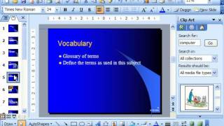 PowerPoint 2003 Tutorial Cutting Copying amp Pasting Clip Art Microsoft Training Lesson 95 [upl. by Cacilie]