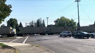 PNWR 2303 EB 160th Ave Grade Crossing Beaverton OR [upl. by Neit470]