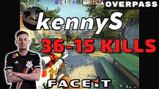 CSGO POV kennyS 3615 Overpass 𝙒𝙞𝙣 168  Faceit 04012023 [upl. by Kirshbaum]