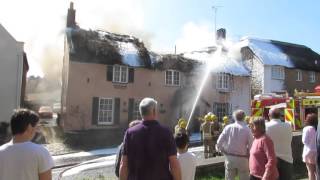 The Clock House Fire at Chideock Dorset [upl. by Aracaj]