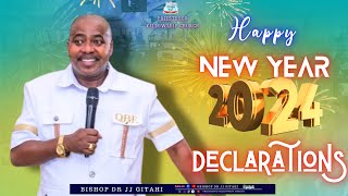 Bishop Dr JJ Gitahi New year Declarations 2024 [upl. by Bedad673]