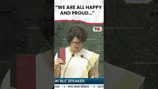 watch  Sonia Gandhi expresses pride as daughter Priyanka Gandhi Vadra takes oath in Parliament [upl. by Arabele310]