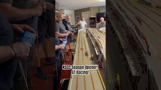 Slot Car Race at MIDBC Speedway GT slotcar slotcarracing slotcartrack slotcarsareback shorts [upl. by Sluiter]