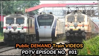 Public demand Train videos PDTV ep no 01  Vande bharat Suvidah secunderabad SF shramjeevi  IR [upl. by Maressa]