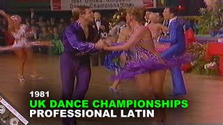 1981 UK Open Dance Championships  PROFESSIONAL LATIN  Hammersmith Palais [upl. by Ardnuasac341]