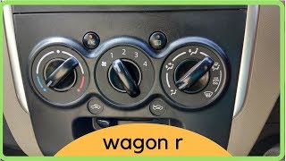 All about Wagon r AC  2017  All functions explained [upl. by De Witt]