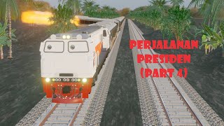 PERJALANAN PRESIDEN PART 4 KERETA API CC206 MENGEVAKUASI PRESIDEN DARI SERANGAN ORANG JAHAT [upl. by Naleek]