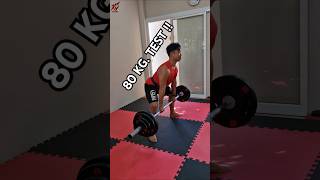 ทดสอบ ยกท่า Deadlift 80 กิโล 2024 deadlift sumodeadlift [upl. by Eihtak]