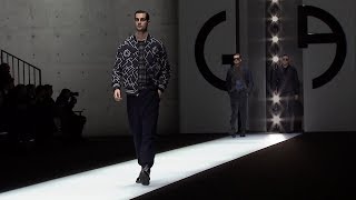 Giorgio Armani  2018 FallWinter Menswear Fashion Show [upl. by Hakceber]