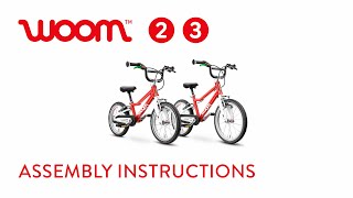 How to assemble 🧰 a woom 2 and woom 3  woom bikes [upl. by Bob]