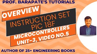 OVERVIEW INSTRUCTION SET OF PIC18F MICROCONTROLLER [upl. by Yrtnej]