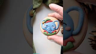 🎄🐘Cute Christmas animal cookie decorating with royal icing cookiedecorating christmas [upl. by Khosrow466]