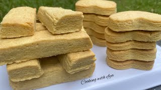 EASY SHORTBREAD COOKIES RECIPE  DELICIOUS HOMEMADE SCOTTISH SHORTBREAD  EASY AIR FRYER SHORTBREAD [upl. by Absa639]