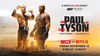 🔴 LIVE  Jake Paul vs Mike Tyson Fight Live at ATampT Stadium [upl. by Drareg636]