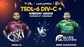 TSDL6 DIVC Weekday League  Faisal XI vs Ibars Gladiators  27th Nov 2024 [upl. by Luoar]