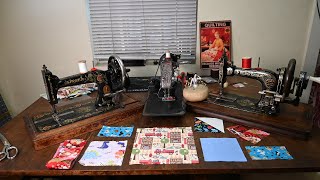 AntiqueVintage Sewing Machines Making a Baby Quilt [upl. by Christa500]