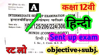 sent up exam vairl paper  class 12th sent up exam 2024 hindi  vairl hindi paper 13 November [upl. by Ludba894]