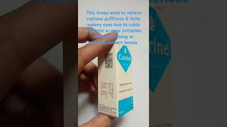 Curine eye drops uses shortvideo trending eyecare [upl. by Tudela]