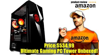 Buy Gaming Pc 2024  T101 Vortex Gaming PC Desktop Computer Tower  Intel Core i5 32GHz 16GB AMD [upl. by Drawe8]