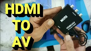 HDMI Converter To AV [upl. by Notak884]