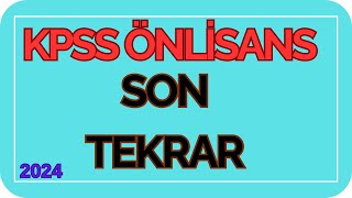 KPSS 2024 Önlisans Tarih Son Tekrar  Tüm Konular  Ali Gürbüz kpss kpss2024 [upl. by Laeira181]