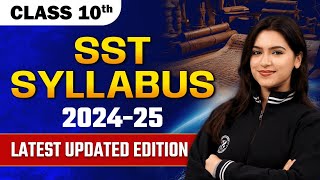 CBSE Class 10 Class SST Syllabus 202425  Latest Updated Edition By Ujjvala Mam [upl. by Riebling]