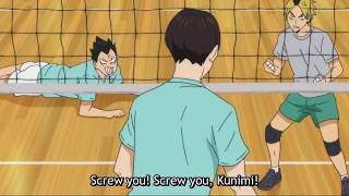 Haikyuu  Kunimi Blep  Haikyuu funny moment [upl. by Nylimaj52]