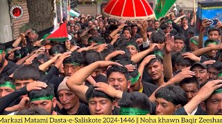 Markazi Matami DastaeSaliskote 20241446  Noha khawn Baqir Zeeshan [upl. by Annirok]