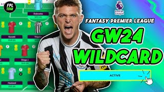 FPL GW24 ultimate KNEEJERK Wildcard  Fantasy Premier League 202324 [upl. by Harpp]