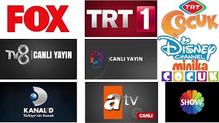 📺Tv Kanalları 📺 En Popüler Türk Tv Kanalları Logoları 📺 Çocuklar İçin [upl. by Sert]