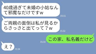 【LINE】40歳独身の私を小姑扱いして追い出す弟の彼女「家はもらう！行き遅れは出てけ！」→勝ち誇る性悪女に真実を伝えた時の反応がwww [upl. by Ayatnahs676]