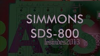 Simmons SDS800 Electronic Drums ANALOG  1 by 1 [upl. by Bridgid]