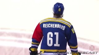 Alex Reichenbergs VolleyGoal vs GeneveServette  CHL  Sep 3 2015 HD [upl. by Hassadah]