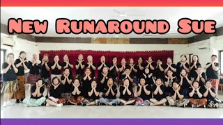 NEW RUNAROUND SUE  LINE DANCE Chor  Lina Vian  INA  October 2024 Demo by  LD 99 [upl. by Floria]