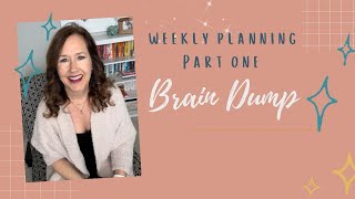 Weekly Planning Step One Brain Dump [upl. by Zeba]