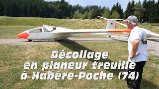 Planeur treuillé à HabèrePoche HauteSavoie [upl. by Wehtam122]