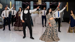 PUNJABI WEDDING RECEPTION DANCE PERFORMANCE  EKJOT amp SATPREET  SYDNEY AUSTRALIA [upl. by Atikam]