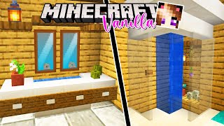 COSTRUISCO UNA DOCCIA FUNZIONANTE IN MINECRAFT VANILLA WGF 🚿 [upl. by Wharton]