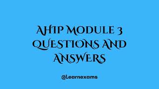 AHIP Module 3 QUESTIONS AND ANSWERS [upl. by Dola138]