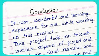 Conclusion for file  How to write Conclusion  Conclusion for project file Project File Decoration [upl. by Akenaj]