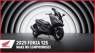 New 2025 Forza 125 Make No Compromises  GT Scooter  Honda Motorcycles [upl. by Llenram]