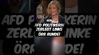 AfDPolitikerin ZERLEGT Linke ÖRRRunde afd shorts [upl. by Renell]