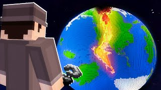 MINECRAFT ALE WYSADZAM CAŁE PLANETY [upl. by Iahs]